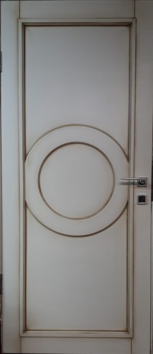 Межкомнатная дверь в профиле массив (эмаль с патиной) Санкт-Петербург