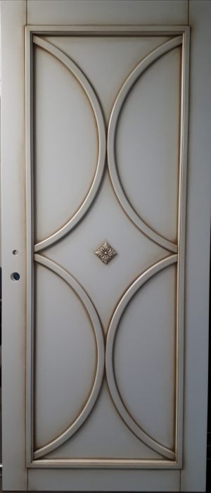 Межкомнатная дверь в профиле массив (эмаль с патиной) Санкт-Петербург
